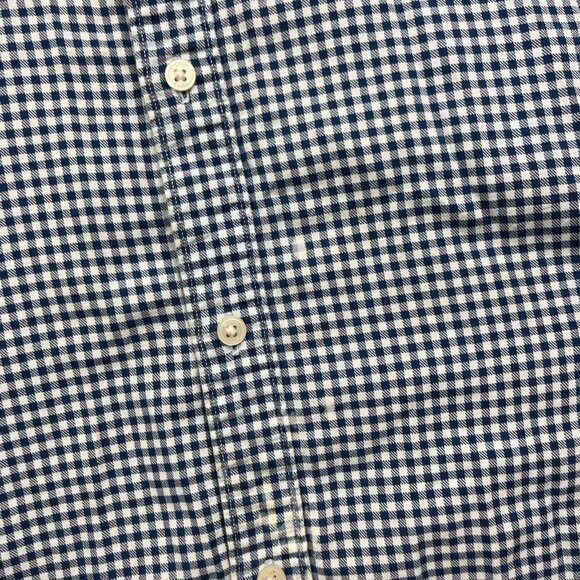 Michael Kors Dress Shirt Mens S Blue / White Gingham Check Collared Button Down - Picture 5 of 14